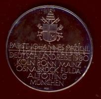 NSZK 1980. "II. János Pál pápa látogatása Németországban" Ag 14,8g T:PP