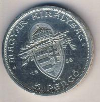 1938. 5P Ag "Szt. István" T:2+ pici ph