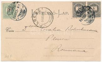 1899 (Vorläufer) Brassó, Kronstadt, Brasov; Schlossberg, Martinsberger Kirche. Hiemesch Art Nouveau