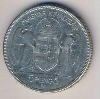 1930. 5P Ag "Horthy jobbra" T:3