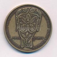 Tóth Sándor (1933-2019) 1995. "A Honfoglalás emlékére - Emese álma" kétoldalas bronz emlék...