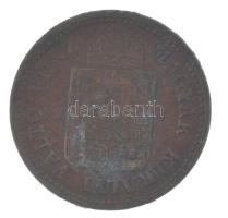 1886KB 1kr Cu "Középcímer" T:2 patina Adamo M4.1