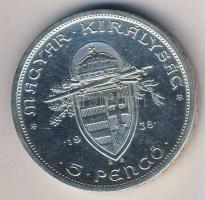 1938. 5P Ag "Szt. István" T:2 kis ph