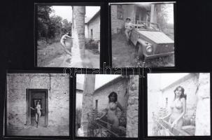 cca 1980 és 1990 között készült akt felvételek, Menesdorfer Lajos (1941-2005) budapesti fotóművész h...