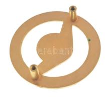 ~1970. "Magyar Autóklub - 10" zománcozott, aranyozott fém autóra szerelhető jelvény (55mm)...