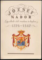 József nádor. Egy alkotó élet írásban és képben. 1776-1847. Összeáll., a képeket vál. és a szöveget írta Lestyán Sándor. Bp. 1943, Posner. Gazdag képanyaggal. Fűzve, színes, illusztrált kiadói papírborítóban, műanyag védőfóliában kopott kiadói kartontokban, szép állapotban