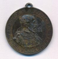1885. "Az 1885iki Budapesti Országos Kiállítás Emlék Érme" bronz emlékérem füllel, "K...