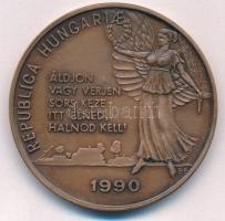 Bajnok Béla (1937-2020) / Szabó Géza (1939-) 1990. "Magyar Köztársaság kikiáltása emlékére 1989...