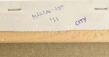 Marton-Ady Gergely (1980-): City. Akril, vászon. Jelzett a hátoldalán. 60x80 cm