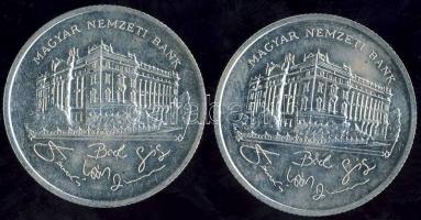 1992. 200Ft (2x) "Magyar Nemzeti Bank" Ag T:2/2+