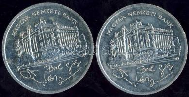 1992. 200Ft (2x) "Magyar Nemzeti Bank" Ag T:2/2+