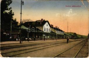 1914 Zsolna, Sillein, Zilina; Pályaudvar, vasútállomás / railway station (EB)