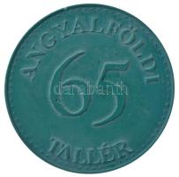 2003(?) "Angyalföldi Tallér - 65 / Veretett Dr. Tóth József polgármestersége alatt" műanya...