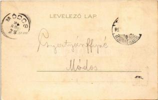 1899 (Vorläufer) Temesvár, Timisoara; Ferenc József színház / Theater / theatre. Corvina litho (Rb)