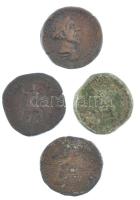 Római Birodalom 4db bronz érméből álló tétel, közte hamisak is! T:2-,3  Roman Empire 4pcs bronze coin lot, with fakes among them! C:VF,F