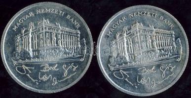 1992. 200Ft (2x) "Magyar Nemzeti Bank" Ag T:2/2+