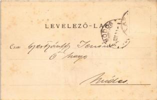 1899 (Vorläufer) Arad, Szabadság tér, piac, üzletek. Bloch H. kiadása / square, market, shops (fl)