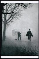 cca 1955 Járai Rudolf (1913-1993) budapesti fotóriporter és fotóművész hagyatékából 1 db modern nagyítás, jelzés nélkül (ködös reggelen), 15x10 cm