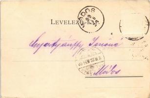 1899 (Vorläufer) Nagyvárad, Oradea; Szent László téri vásár, piac, Polgári Takarékpénztár, Held M., ...