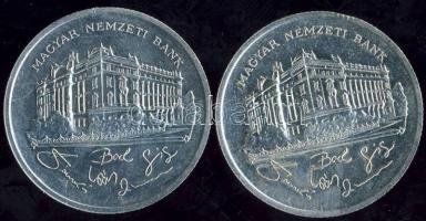 1992. 200Ft (2x) "Magyar Nemzeti Bank" Ag T:2/2+