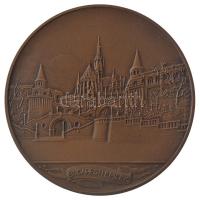 Berán Lajos (1882-1943) 1931. "Budapesti Emlék" bronz emlékérem (80mm) T:1,1-
HP 1330