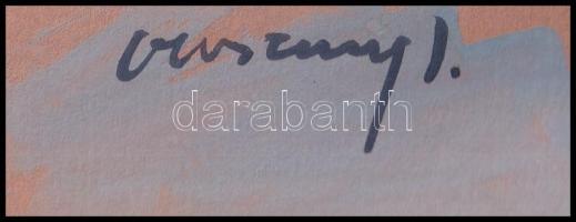 Vaszary J jelzéssel: Dámák. Akvarell, papír. 21x30 cm