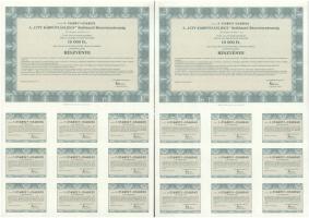 Budapest 1996. "A City Kárpótlási Jegy Befektető Részvénytársaság" 10.000Ft értékű részvén...