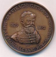 Bognár György (1944-) DN Virágh Gedeon 1825-1872 - Az 1848-as Szabadságharc huszár őrnagya / Virágh Kúria - Kiskunsági Nemzeti Park Múzeuma - Kunszentmiklós kétoldalas bronz emlékérem (42,5mm) T:1-