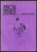 1975-1978 Országos Filharmónia felkérőlap ill. fellépési díjmegállapítás, Marczis Demeter operaénekes, a Pécsi Nemzeti Színház tagja részére + Pécsi Nemzeti Színház 1977-78-as műsorfüzet, aláírásokkal