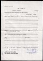 1975-1978 Országos Filharmónia felkérőlap ill. fellépési díjmegállapítás, Marczis Demeter operaéneke...