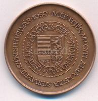 Fritz Mihály (1947-) 1989. MÉE Székesfehérvár / Albert király bronz emlékérem(42,5mm) T:1 Adamo SF12