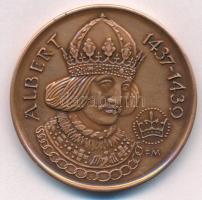Fritz Mihály (1947-) 1989. "MÉE Székesfehérvár / Albert király" bronz emlékérem(42,5mm) T:...