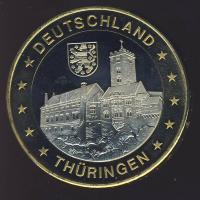 NSZK DN "Thüringia" bicolor  emlékérem T:PP