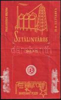 cca 1960 Sztálinváros szivarka csomagolópapír, Magyar Dohányipar, 15,5x9,5 cm