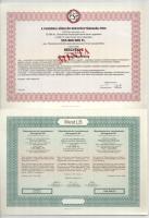 1992-1994. 5 darabos magyar részvény tétel: "Horizont Befektetési Alap", "Investel&qu...