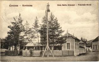 1925 Kovászna, Covasna; Pokolsár gyógyfürdő. Fotograf L. O. Adler / Baia Balta draului / spa, bath