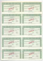 1990-1995. 5 darabos magyar részvény tétel: "Konzumbank", "Agrobank", "Kult...