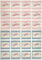 1991-1994. 5 darabos magyar részvény tétel: "Agroinvest", "Celladam", "Műsz...