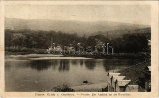 1918 Pöstyén, Piestany; Kilátás a Kárpátokra / The Carpathian Mountains (EK)