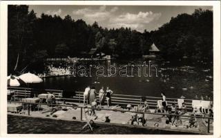 Szováta-fürdő, Baile Sovata; Medve tó. Körtesi K. fényképész felv. és kiadása / Lacul Ursu / lake (fl)