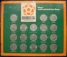 Németország 18 db klf Ffm zseton a német világválogatott emlékére T:1