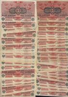 1916. 1K (50x) fekete "Deutschösterreich" fny.-sal T:II,II/III