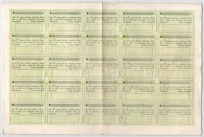 Csorvás 1924. "Összevont Szövetkezeti Üzletrész" 5000K-ról, szelvényekkel T:III kis folt