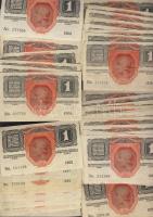 1916. 1K (50x) fekete "Deutschösterreich" fny.-sal T:II,II/III