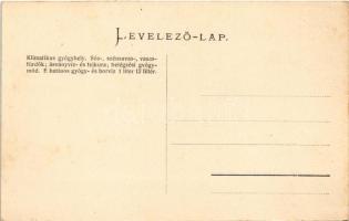 Korond, Corund; Üdvözlet Korondfürdőről. Klimatikus gyógyhely. Sós-, szénsavas-, vasas-fürdők; ásván...