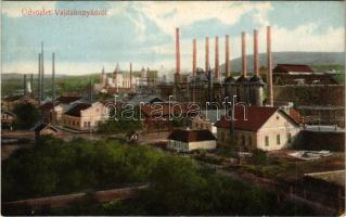 1918 Vajdahunyad, Vajda-Hunyad, Hunedoara; M. kir. vasgyár. Licker Viktor kiadása / ironworks, iron factory
