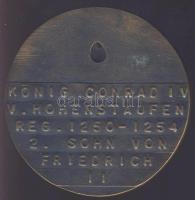 Németország DN IV. Konrád kirány uralkodói pecsétje, emlékplakett T:2