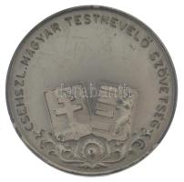 Csehszlovákia ~1930. "Jövődet ép tested védi / Csehszl. Magyar Testnevelő Szövetség" ezüst...