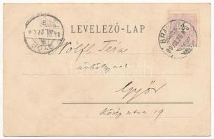 1899 (Vorläufer) Brassó, Kronstadt, Brasov; Árokmente. Julius Müller utóda kiadása / Die Graft / Dup...