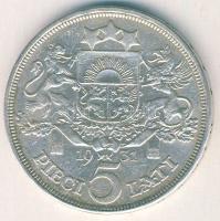 Lettország 1931. 5L Ag T:2